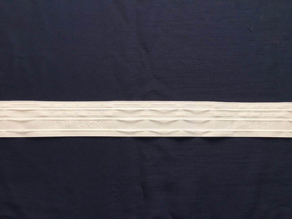 50mm wide, 2.0:1 fullness, triple pleat tape - Sold by the metre