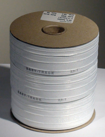 50mm wide, 2.5:1 fullness, triple pleat tape - Sold by the roll